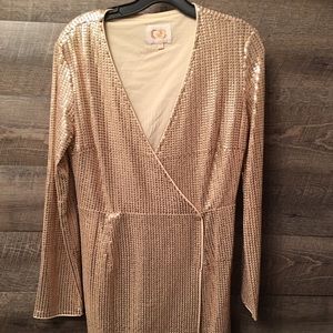 Gianni Bini Gold Dress